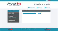 Desktop Screenshot of annuaire.avocatline.com