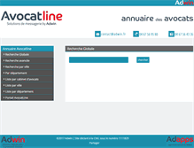 Tablet Screenshot of annuaire.avocatline.com